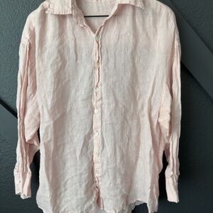 Vitamin A Pink Linen Shirt